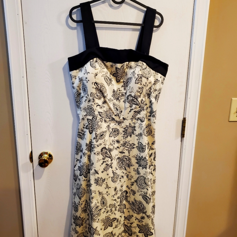 NWT Toile Sundress in Black and White with removable straps